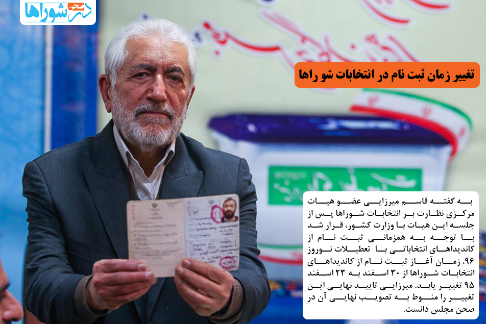 تغییر زمان ثبت نام در انتخابات شوراها