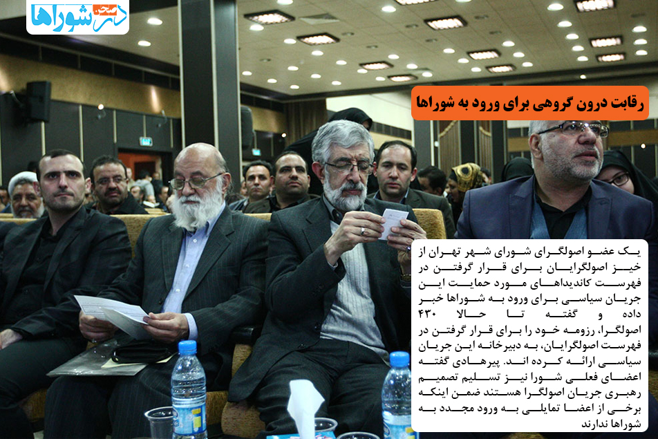 رقابت درون گروهی برای ورود به شوراها