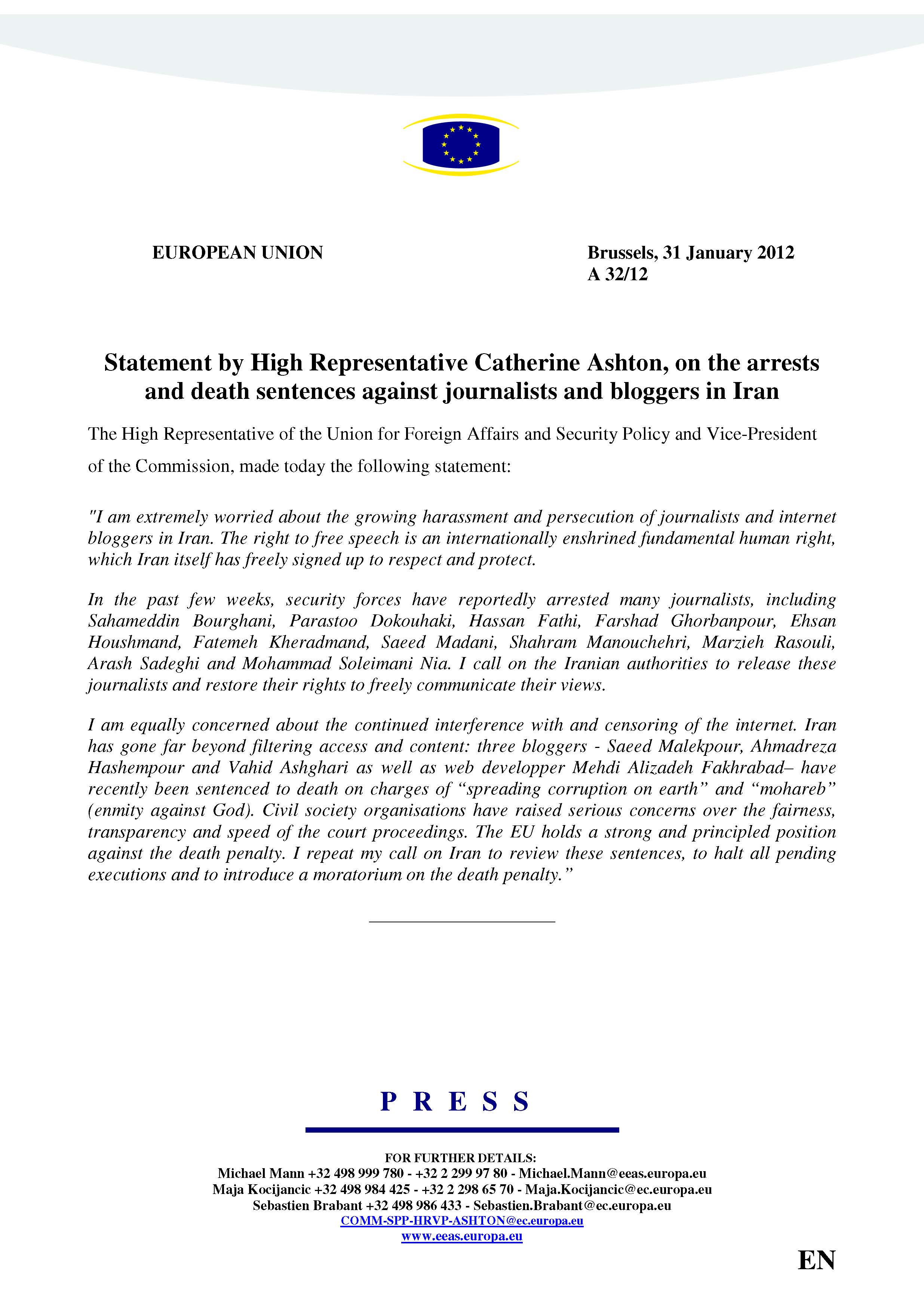 127750 statement ashton bloggers en journalisten